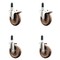 Service Caster 5 Inch 316SS High Temp Glass Filled Nylon 1-3/8 Inch Stem Caster Lck Brake, 2PK SS316TTLEX20S514-GFNSHT-2-S-2-138 - alternate 1
